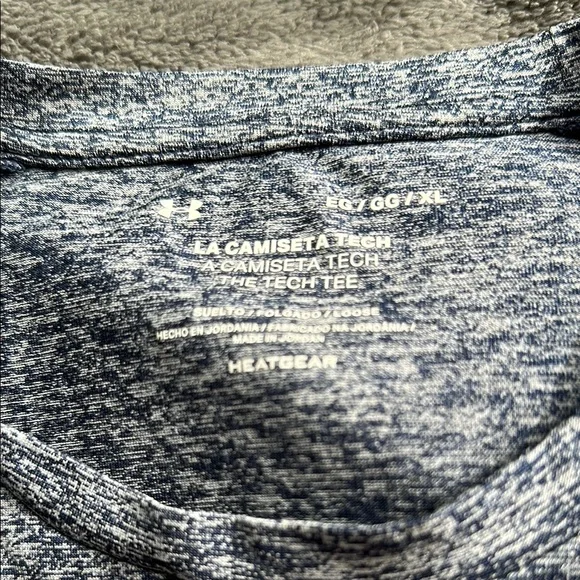 Under Armour Blue and White Short Sleeve Tee - Picture 3 of 5